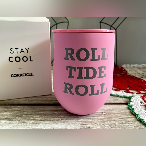 "Roll Tide Roll” Corkcicle Neon Lights Stemless Cup w
Lid ✨ Sun Soaked Pink 12oz - Picture 6 of 14